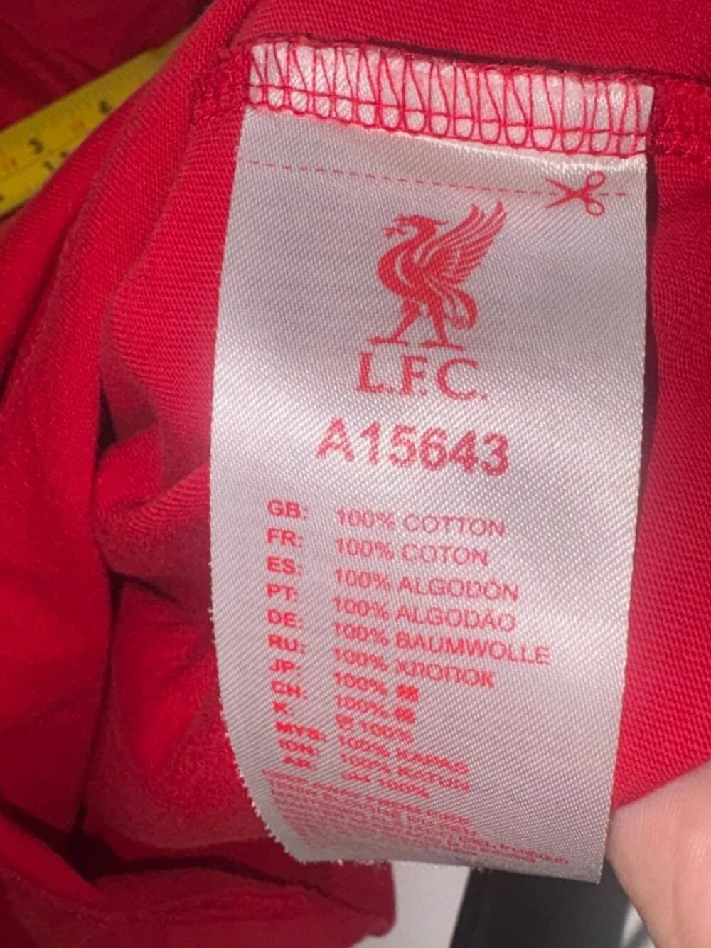 Kids' LFC Liverpool Futbol Soccer Short Sleeve Tee-Shirt size M (11-12Y) Red